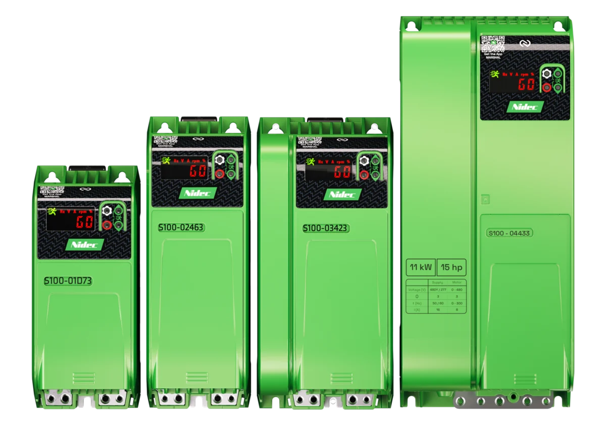Nidec Scales New Heights: Commander S V2 Range Expands to 11 kW, Redefining Industrial Motor Control