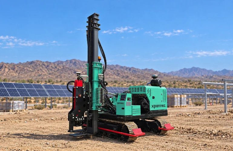 Revolutionizing Renewable Energy Construction: Xpanner Unveils the X1 Piling R6 Fully Automated Pile Driving System